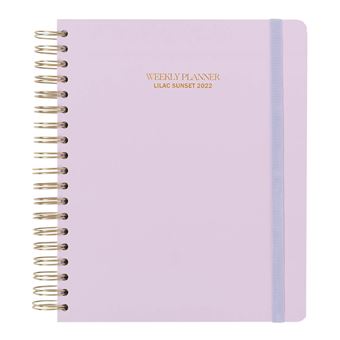 Agenda Académica 2021/2022 Erik Editores | Semana Vista Big Size 17 Meses -  Lilac Sunset By Kokonote - 1