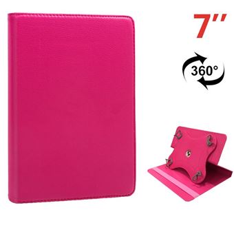 Capa traseira para Ebook / Tablet COOL Universal 7 Polegadas em Pele Rosa - 1