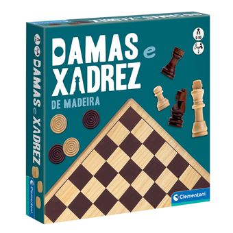 Damas e Xadrez de Madeira Clementoni - 1