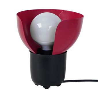 Candeeiro de Mesa Tosel Lotus | 16 cm | 1 Luzes - Preto e rosa - 1