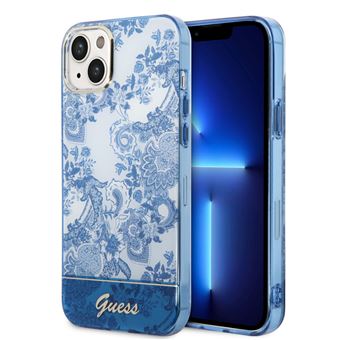 Capa Traseira Guess Rigid para iPhone 14 plus | Porcelain Collection Blue - 1