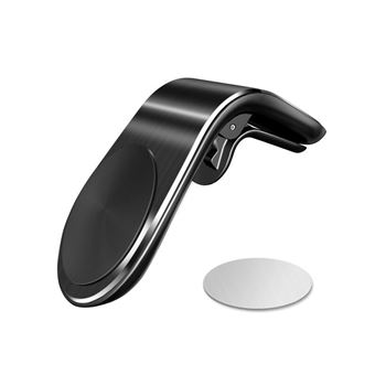 Suporte Magnético de Telemóvel Goeik com Formato L para Carro - Preto Metalizado - 1