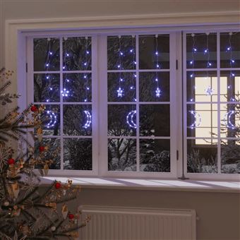 Estrelas e Luas de Luz vidaXL com Controlo Remoto | 138 LEDs | Azul - 1