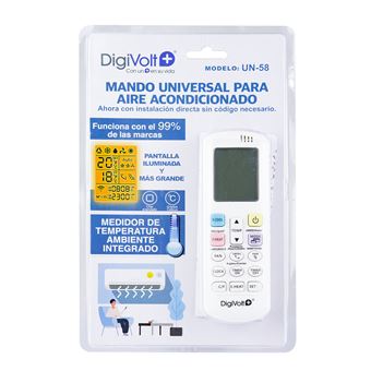 Comando Universal de Ar Condicionado Digivolt UN-58 - Branco - 1