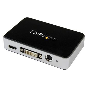 Dispositivo de Captura de Vídeo StarTech.com Dispositivo de captura de vídeo USB 3.0 - Gravador de vídeo HDMI / DVI / VGA / Composto de alta definição - 1080p 60fps - 1