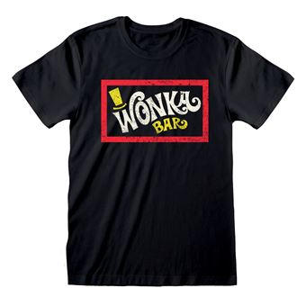 T-Shirt Unissexo Willy Wonka Wonka Bar | Preto | XL - 1