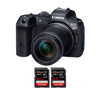 Canon EOS R7 + RF-S 18-150mm STM + 2 SanDisk 64GB Extreme PRO UHS-II SDXC 300 MB/s + PDF 15 Técnicas para Melhorar as suas Fotografias - 1