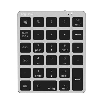 Teclado Numérico LogiLink ID0212 | Cinzento - 1