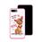 Capa Hapdey para iPhone 7 Plus - 8 Plus Design Cão Bebé Adorável em Silicone Flexível e TPU Cor-de-Rosa_2