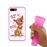 Capa Hapdey para iPhone 7 Plus - 8 Plus Design Cão Bebé Adorável em Silicone Flexível e TPU Cor-de-Rosa_3