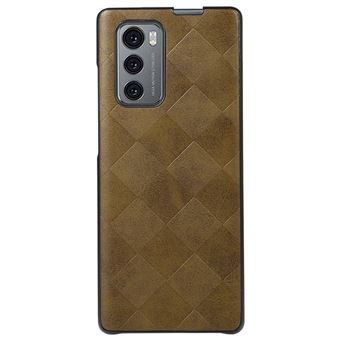 Capa magunivers e TPU + PU textura de grade verde para LG Wing 5G - 1