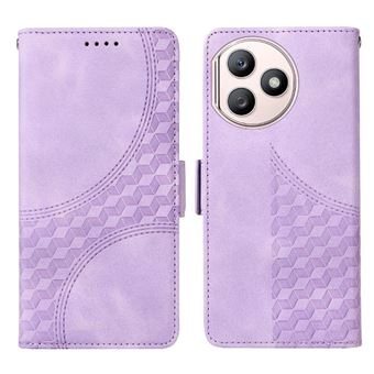 Capa FLOODKING para Honor 90 Lite | Design Acolchoado | Couro PU Premium | Roxo - 1