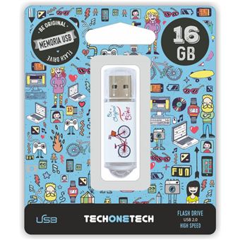 Pendrive Tech1Tech 16Gb Tec4005-16 Be Bike - 1
