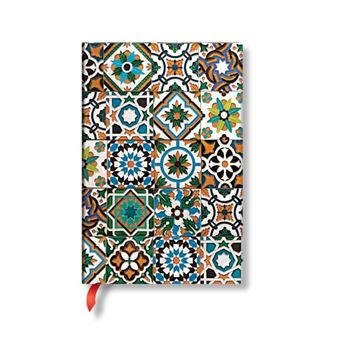 Porto Portuguese Tiles Mini Hardback Address Book Elastic Band Closure - 1