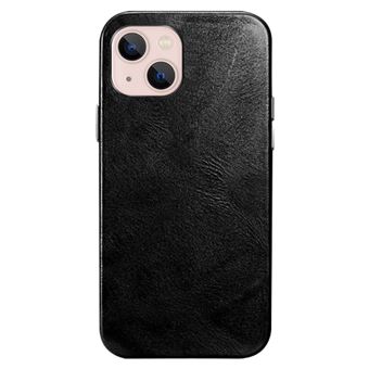 Capa e TPU + couro genuíno magnético, à prova de choque Magunivers para iPhone 14 Plus - preto - 1