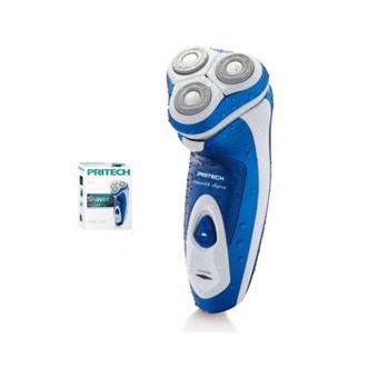 Máquina de Barbear Shaver All Directions IPX4 Pritech RSM-1278 AZUL + BRANCO - 1