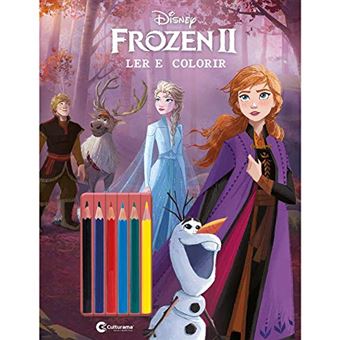 Para Ler E Colorir - Disney Frozen Ii ( Com Lápis ) - 1