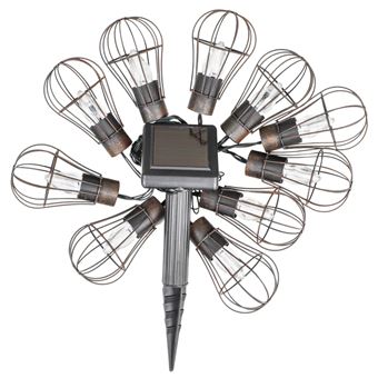 Corrente de iluminação solar LED para jardim HI | 10 Peças | 5,5 cm - 1