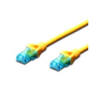 cabo de rede Digitus 0.25m Cat5e U-UTP  0,25 m U/UTP (UTP) Amarelo - 1