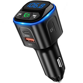 Transmissor FM CHRONUS | Bluetooth | PD36W QC18W | HiFi Bass LED | Preto - 1