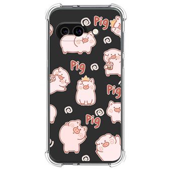 Capa de Silicone Tumundosmartphone à Prova de Choque para Google Pixel 9a 5G | Desenhos de porco - 1