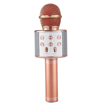 Klack Karaoke Retro Altavoz Subwoofer con Micrófono Bluetooth 10W Rosa