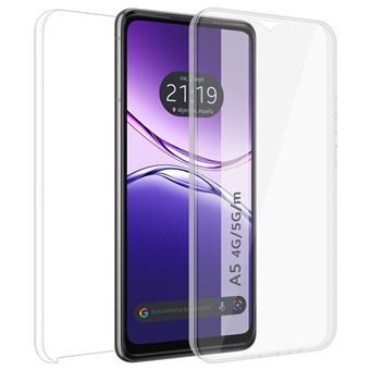 Capa Tumundosmartphone dupla transparente de PC + TPU com corpo inteiro 360 para Oppo A5m / A5 4G / 5G - 1