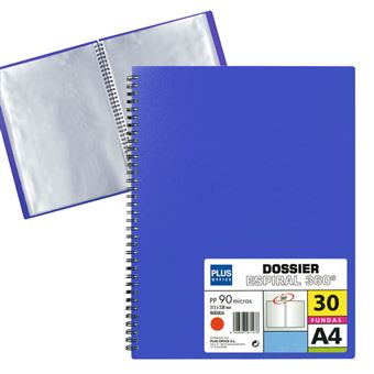 Portfolio Plus Espiral 30 Folhas - Azul - 1