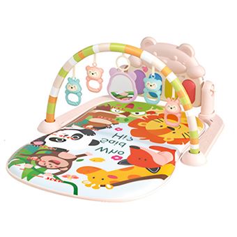Tapete de Atividades BEUNIK para Bebé com Piano Musical | Ursinho Rosa - 1