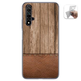Capa Tumundosmartphone de Gel TPU para Huawei Nova 5T / Honor 20 Design de madeira 09 desenhos - 1