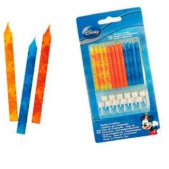 Conjunto 12 Velas de Aniversário Mickey Disney Playful - 1