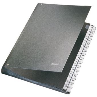 Capa com Divisórias Leitz 58310095 | Preto - 1