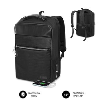 Mala para Portáteis SUBBLIM MOCHILA BUSINESS V2 AP 16'' NEGRO - 1
