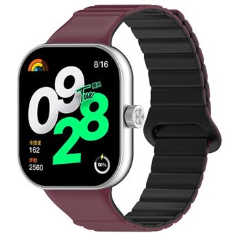 Bracelete de Elos Magnética Antiimpacto para Xiaomi Band 8 Pro | Vinho e Preto - 1