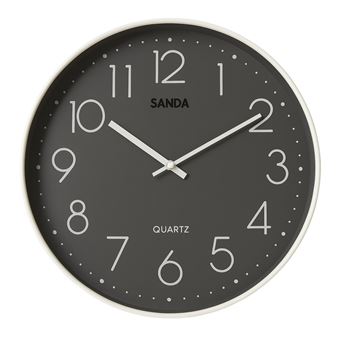 Relógio de Parede em Formato Circular SANDA SD-4158 | Preto - 1