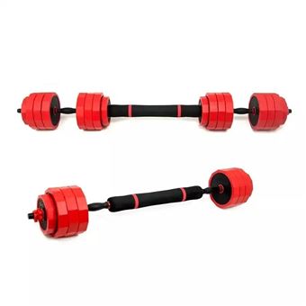 Kit 3 Em 1 Barra/Halteres/Kettlebell Yourfit Equipment | 40Kg | Vermelho - 1
