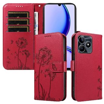 Capa Protetora ZURSANA para Realme Note 50 5G | Pele PU | Fecho Magnético | Resistente a Impactos | Compartimento para Cartões e Suporte | Vermelho - 1