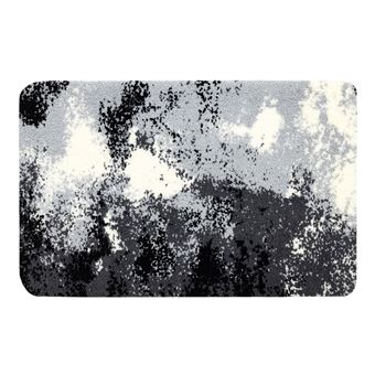 Tapete RugsX de Banheiro Abstract Abstração Antiderrapante |  Macio |  Cinzento | 50X80 cm - 1