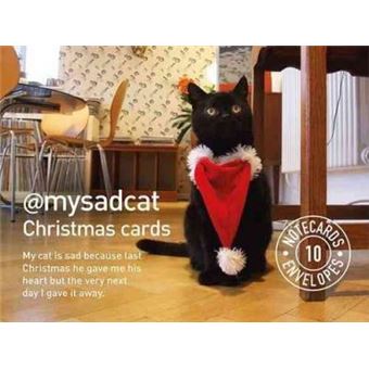 My Sad Cat Christmas Cards - 1