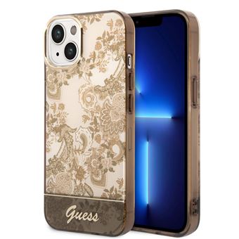 Capa traseira Guess Hard para iPhone 14 plus | Coleção Porcelana | Castanho - 1