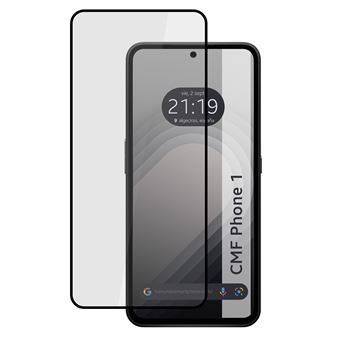 Protetor de tela TUMUNDOSMARTPHONE de vidro temperado preto com cola completa 5D para Nothing CMF Phone 1 vidro - 1