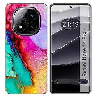 Capa TUMUNDOSMARTPHONE de silicone para Xiaomi Redmi Note 14 Pro+ Plus 5G Design de mármore 15 desenhos - 1
