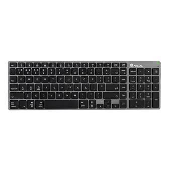 Teclado Wireless NGS FORTUNE-BT, QWERTY, ES | Idioma: Espanhol | Prateado - 1