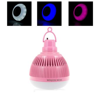 Coluna Bluetooth DAM | Lâmpada LED L3S - Rosa - 1