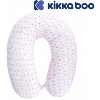 Almofada de Lactância Kikka Boo Jersey Flores Rosa - 1