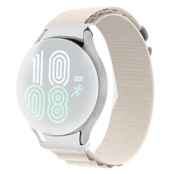 Bracelete de nylon fivela gancho G Magunivers para Samsung Galaxy Watch 5 40mm/44mm/Watch 5 Pro 45mm/Watch4 40mm/44mm - branco - 1