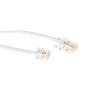 Cabo Telefónico ACT RJ11 - RJ45 cable, White 1.0m | Branco - 1