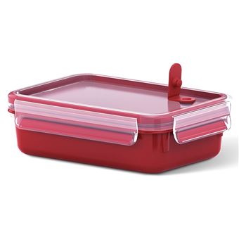 Caixa de Armazenamento de Comida EMSA 517772 | Vermelho, Transparente - 1
