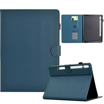 Capa ZURSANA para Samsung Galaxy Tab S10 FE/ S9 FE/ S9 5G (10,9''/11'') 10,9/11 ", | Fina em Pele PU | Suporte Multiangular para Cartões | Azul - 1