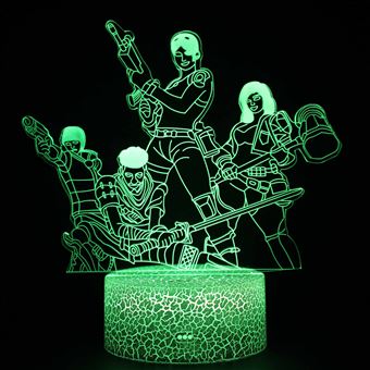 Lâmpada 3D HSMY | Infantil | Multicolorido com Controlo Remoto | Fortnite | 1449 - 1